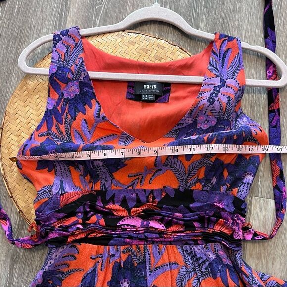 Anthropologie maeve macie floral printed maxi dress women’s size 2 - Picture 5 of 9